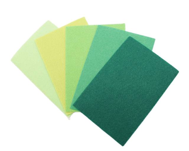 Green Hard Felt Fabric 1mm Thickness Polyester Cloth Of Home Decoration  Pattern Bundle For Sewing Dolls Crafts 40pcs A6 - AliExpress
